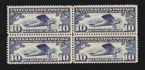US C10 10c Air Mail Mint Block of 4 VF OG NH SCV $50 - Picture 1 of 2