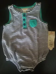 Body con camiseta sin mangas a rayas Cat & Jack para bebé niño talla: (6-9 meses) - Imagen 1 de 10