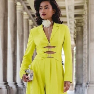 🌻NEW w.tag The Drop Sulphur Spring Buckle Crop Blazer Size 3X | 24-26 . - Picture 1 of 11