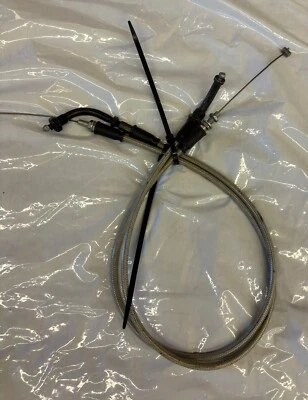Cables de acelerador trenzados de acero inoxidable para Honda CBR929RR CBR954RRR 2000-2003 de Venhill Foto 1 de 3