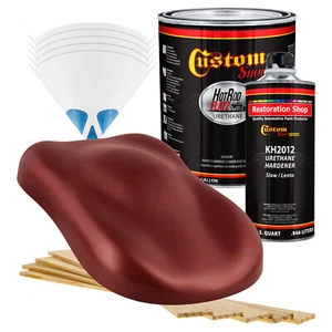 HOT ROD FLATZ Carnival Red Pearl Gallon Kit URETHANE Flat Auto Car Paint Kit - Picture 1 of 5
