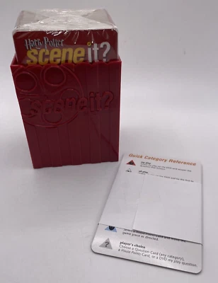 Harry Potter Scene It 1st Edition Replacement SEALED 160 Question Cards in Box - Image 1 of 4