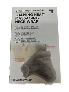 Calming Heat Neck Wrap by Sharper Image Personal Electric Neck Heating Pad NEW - Picture 1 of 1