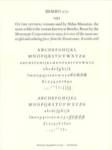 New Letterpress type - 12 point Bembo roman - Picture 1 of 4