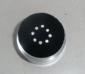 8 White Natural Diamond Loose Faceted Rounds 1.8mm each - Picture 1 of 4