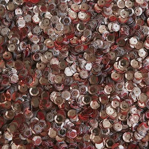 Separación de lentejuelas 6 mm taza cobre metálico pk/800 (agujeros fuera del centro) - Imagen 1 de 1