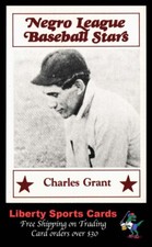1986 Fritsch Negro League Baseball Stars #70 Charlie Grant Columbia Giants