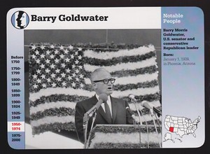 BARRY GOLDWATER U.S. Senator Republican Photo 1997 GROLIER STORY OF AMERICA CARD
