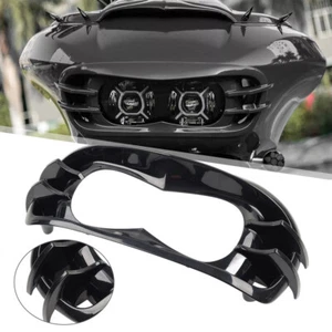 Motor Unpainted Black Headlight Bezel For Harley Road Glide FLTRX FLTRU 15 up - Picture 1 of 11