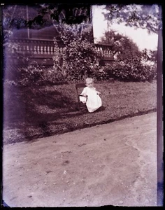 ONE (1) LATE 1800s GLASS NEGATIVE, "BABY KENT" McQUESTEN , as seen the pictures. - Picture 1 of 3