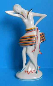 Sitzendorf ~ Art Deco ~ Lady Posing ~ Porcelain Figurine ~ Style Two - Picture 1 of 3