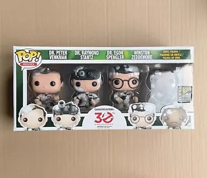 Funko Pop Ghostbusters Marshmallowed SDCC 4-Pack (caja de desgaste) + protector gratuito - Imagen 1 de 6