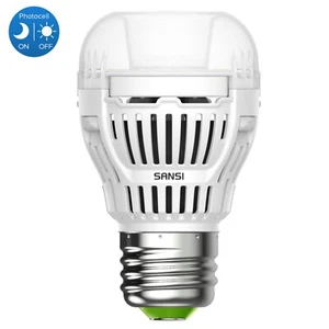 Dusk to Dawn LED Light Bulb 8W=60W LED Sensor Bulbs A15 Automatic On/Off 5000K - Picture 1 of 12