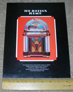 Brochure vendita jukebox fonografo vintage SONATA modello 1050 scheda tecnica - Foto 1 di 2