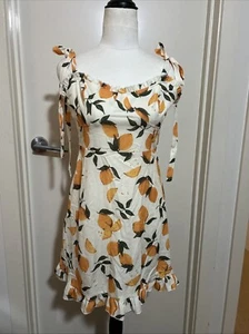 CIDER Women’s Micro Mini Dress Sz M/10 Super Cute Fruit Pattern BNWT - Picture 1 of 9