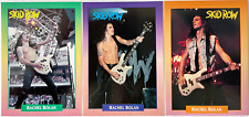 RACHEL BOLAN ~ SKID ROW  3 Brockum RockCards  1991 USA  1st Ed. CARD SET  33Yrs!