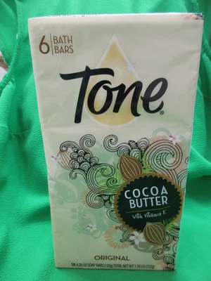 Tone Bath Bar Soap with Cocoa Butter & Vitamin E (6-Pack, 4.25 Oz Each Bar) New - Image 1 of 4