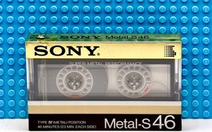 CINTA DE CASETE EN BLANCO SONY METAL S 46 1986 JAPÓN TIPO IV (1) (SELLADA) - Imagen 1 de 3