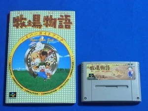 Harvest Moon SNES Box Manual Guidebook Battery Replaced Tested - Picture 1 of 3