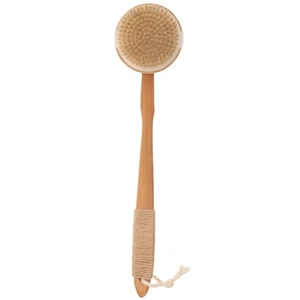 Cepillo de baño de bambú mango largo limpiador corporal para limpieza de espalda piel - Imagen 1 de 12