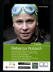 Rebecca Robisch Autogrammkarte Originial Signiert Triathlon + A 246272 - Bild 1 von 2