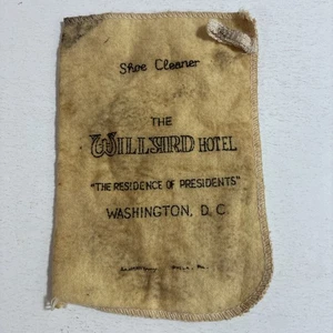 Vintage Schuhputztuch Wilshire Hotel Washington DC Residenz der Präsidenten - Bild 1 von 6