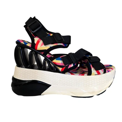 Cape Robbin Play Multicolor Platform Sandals with Straps Size 8 - Image 1 of 4