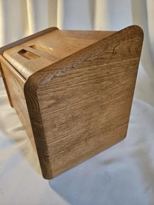 Portapane MCM in legno massello larghezza 15,5" ×11" altezza ×9,5" fondo aperto profondo - Foto 1 di 9