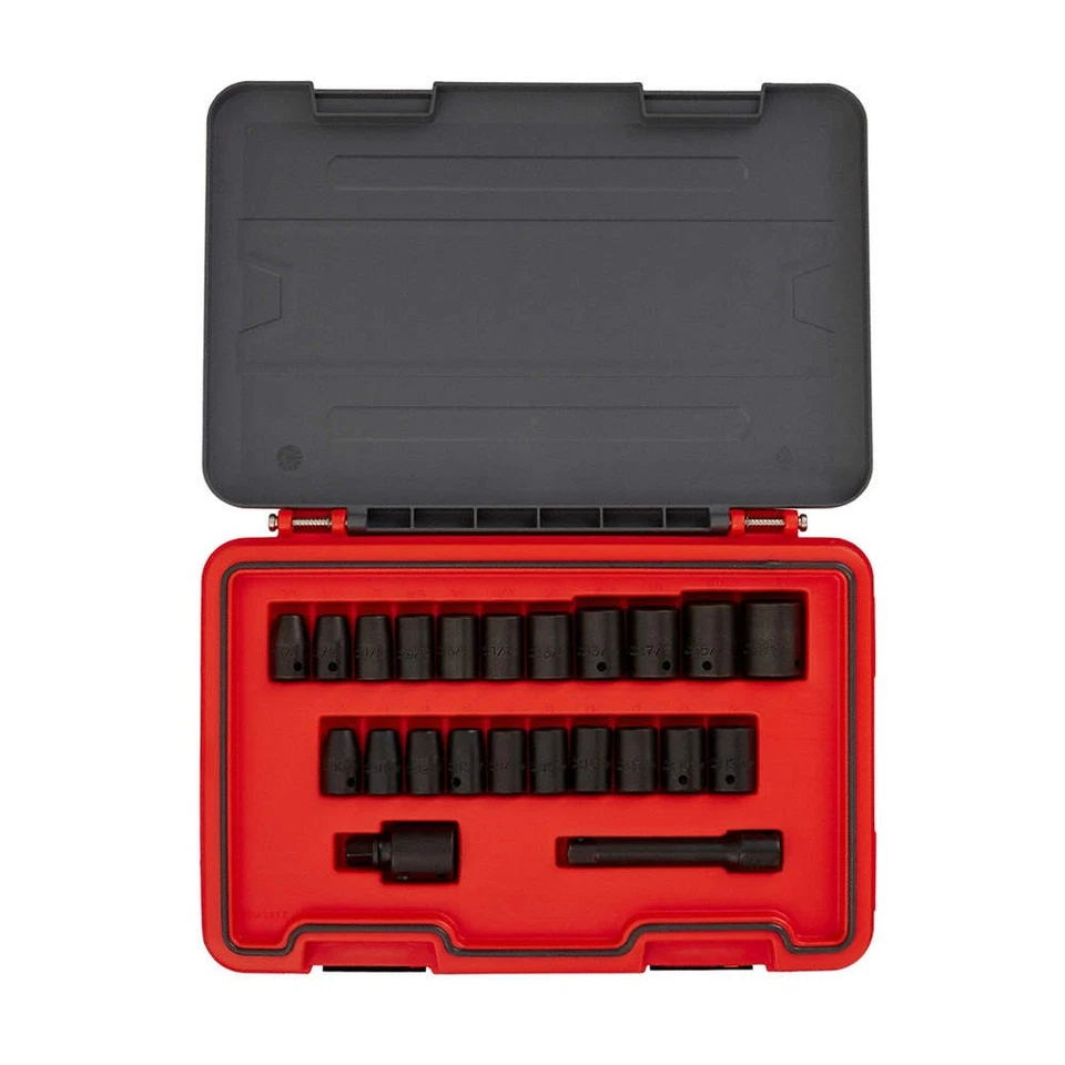 PROTO J74323IM Socket Set,1/2" Drive,23 pcs.,SAE/Metric 60ML19 - Image 1 of 1