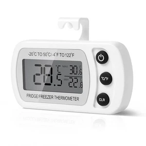 AiQlnu Termómetro Digital para Refrigerador, Magnétique Blanco - Imagen 1 de 6