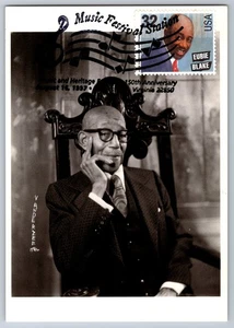 #2888 Eubie Blake Jazz Maxi Card w/Pictorial Cancel - Picture 1 of 2