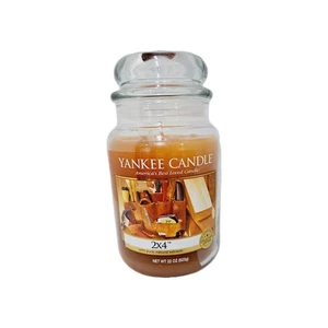 Yankee Candle 2x4 Scented Large Jar Candle 22oz RETIRED VHTF Dad Gift Man Rare - Picture 1 of 4