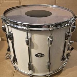 Slingerland 15 x 12 TDR Marching Snare Drum white Vintage 70s/80s. - Picture 1 of 7