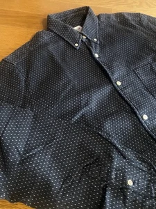 OUR LEGACY Mens Shirt Black Black with SASHIKO 100% Cotton Size 48 made in Japan - Picture 1 of 14
