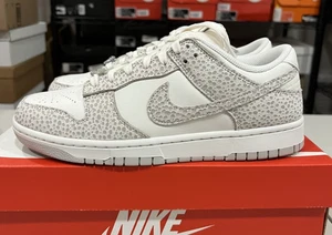 Size 10.5-WOMENS NIKE DUNK LOW PREMIUM_PHANTOM/PHOTON DUST-SMOKE GREY FV6516-001 - Picture 1 of 5