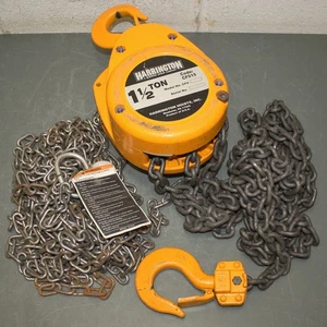 Harrington manueller Kettenzug CF015-20, 20ft Lift, Hakenhalterung, WLL 1,5T / 3000lb - Bild 1 von 10