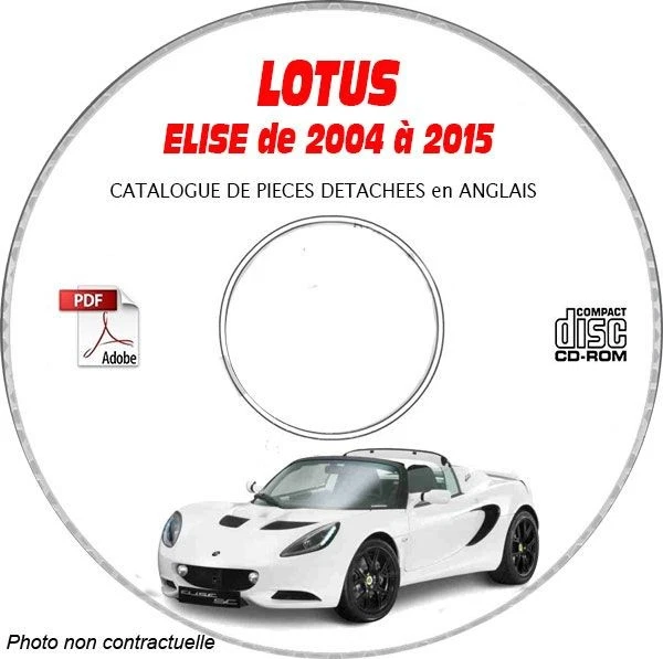 ELISE 04-15 - Catalogue Pieces CDROM LOTUS Anglais Support - CD-ROM - DVD-ROM - Photo 1/1