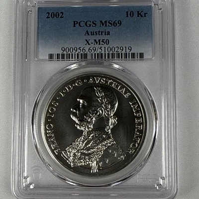 2002 Austria 10 Kreuzer Silver Franz Joseph Medallic Coinage - PCGS MS 69 - Image 1 of 4