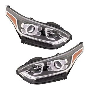 Headlight Set For 2019-2021 Kia Forte Driver Passenger With bulbs Halogen Sedan - Picture 1 of 12