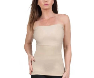 InstantFigure -Made in USA- Strapless Shapewear Cami Tube Top With Tummy Control - Picture 1 of 8