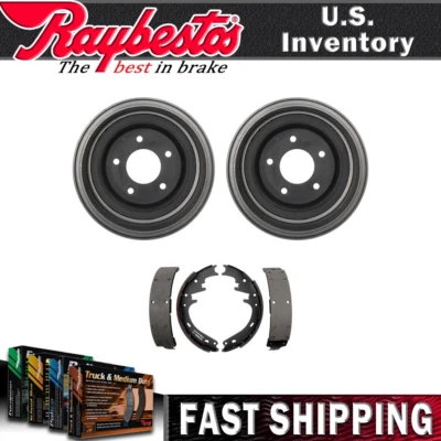 Kit trasero tambores de freno y zapatas de freno para Ford E-150 Econoline Club Wagon 1987-1996 Foto 1 de 4