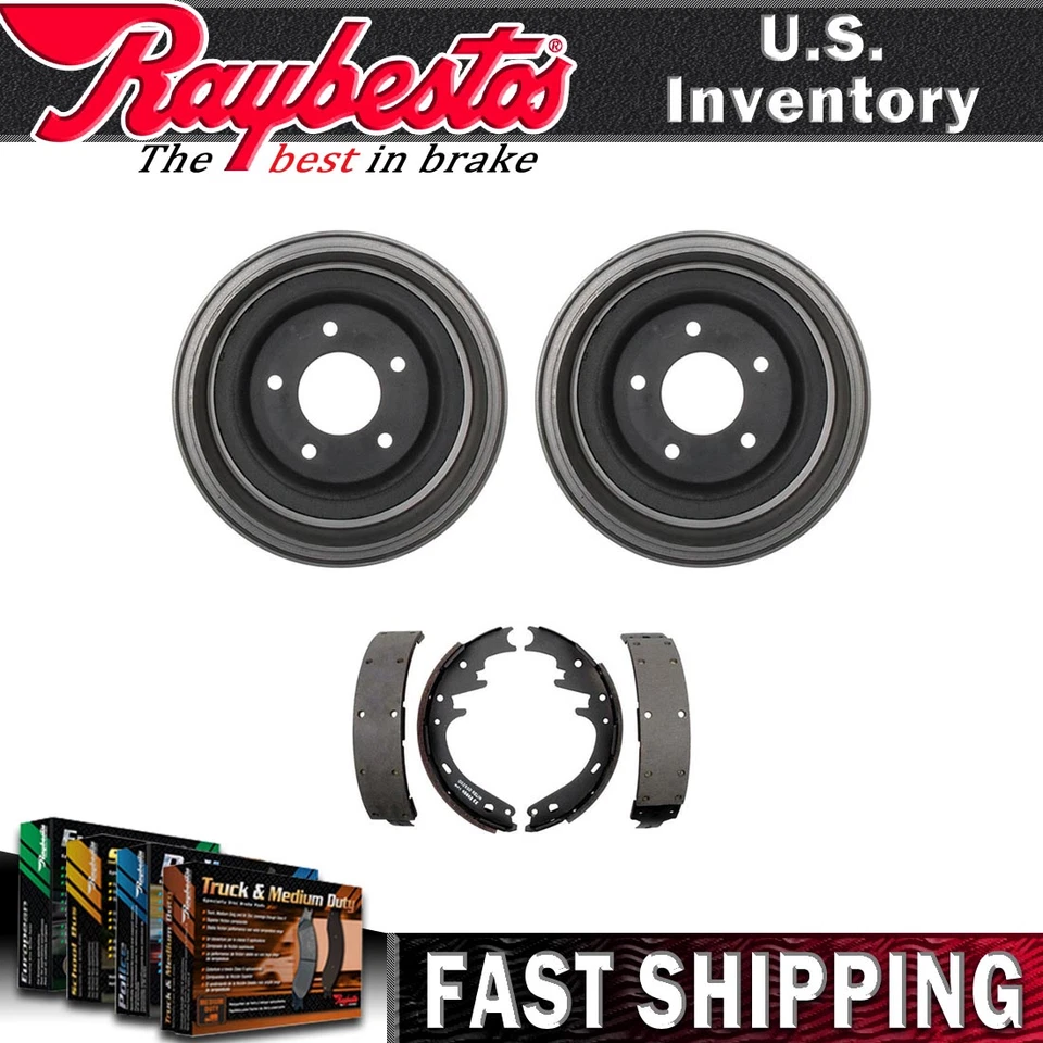 Kit trasero tambores de freno y zapatas de freno para Ford E-150 Econoline Club Wagon 1987-1996 Foto 1 de 4