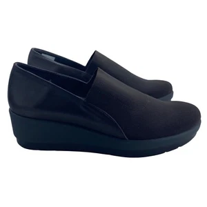 Kanna Wedge Shoes Women Size EU41 Brown Leather Spain Made Comfort Rubber Sole - Picture 1 of 10