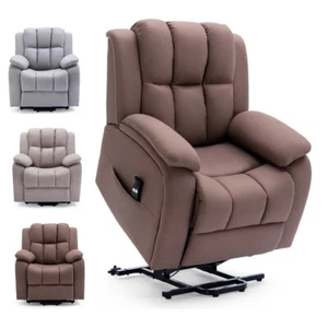 BROOKLINE ELECTRIC FABRIC SINGLE MOTOR RISER RECLINER LIFT MOBILITY TILT CHAIR - Picture 1 of 29