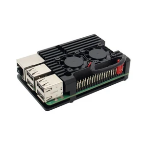 Für Raspberry Pi 3 Model B B+ Aluminiumgehäuse Gehäuse mit Dual Lüfter - Bild 1 von 8