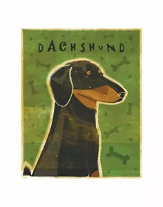 Dachshund Black and Tan, John Golden, Wall Decor Home Art Print Poster 14" x 11" - Picture 1 of 1