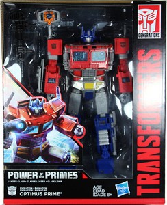 Transformers ~ POWER OF THE PRIMES LEADER CLASS OPTIMUS PRIME ACTON FIGURE