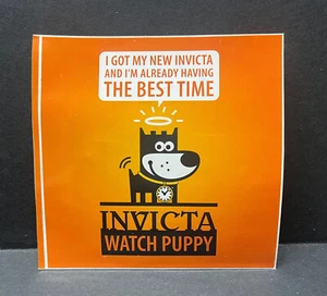 Invicta Watch Puppy Sticker Vinyl Decal - Picture 1 of 2