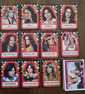 TOPPS CHEWING GUM "CHARLIES ANGELS SERIES 1" 1977 TRADING CARD SET 1-55/ STICKER - Picture 1 of 24