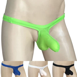 Men's Sexy Elephant Nose Pouch Tanga Underwear Thongs G-String T-back Briefs X1 - Picture 1 of 28